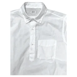 Aspesi, Double Shirt Mousseline, Langarm, weiß