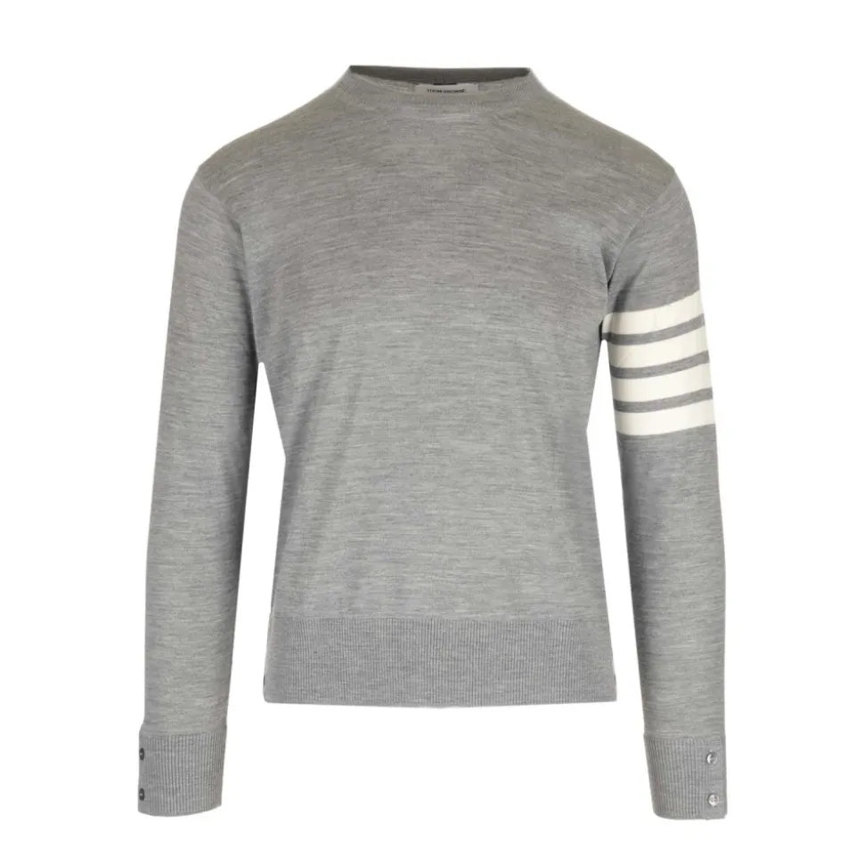 4-bar' merino wool sweater