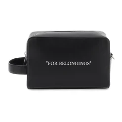 Beauty Case in Pelle con Contrasto