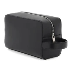 Beauty Case in Pelle con Contrasto