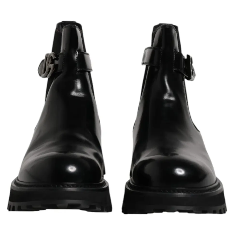 Belted Logo Chelsea Boots