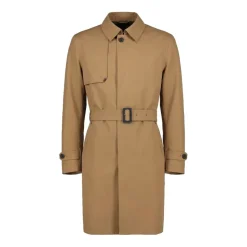 Belted Single-Breasted Coat