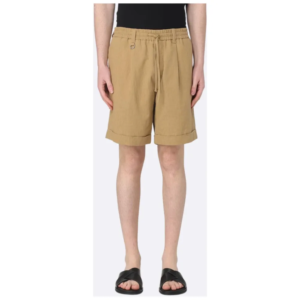 Bermuda Cammello con Cintura Elastica