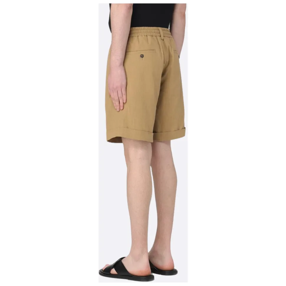 Bermuda Cammello con Cintura Elastica
