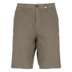 Bermuda grigi in cotone con tasche
