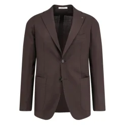 Blazer monopetto a spina di pesce