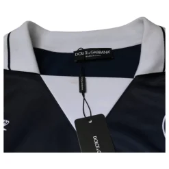 Blu Bianco Milano Maglia a Maniche Lunghe in Jersey