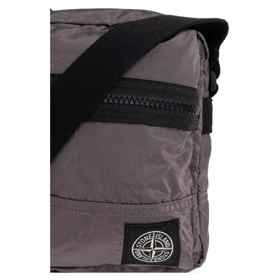 Borsa a tracolla con patch logo