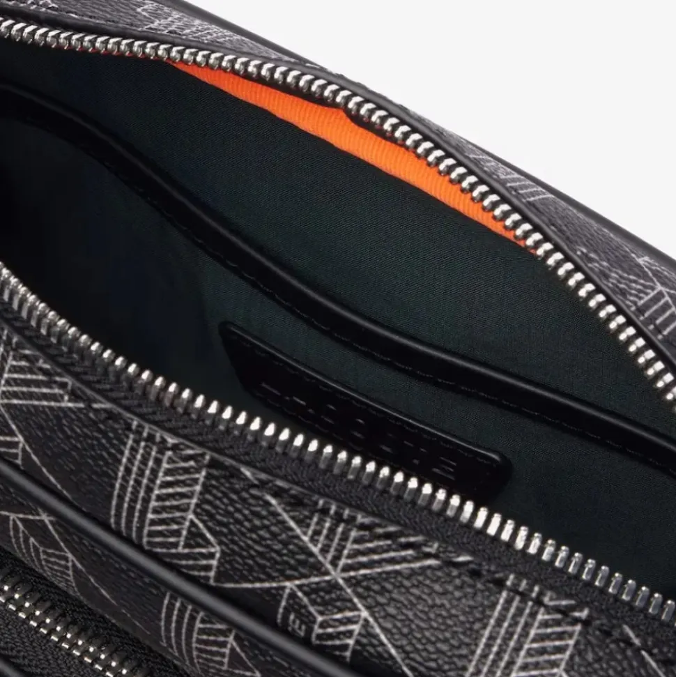 Borsa a tracolla con texture granulosa