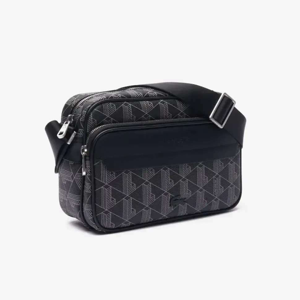 Borsa a tracolla con texture granulosa