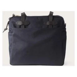 Borsa Tote in Twill Robusto con Cerniera