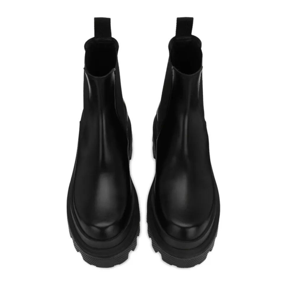 Botas Chelsea de Piel de Becerro Cepillada