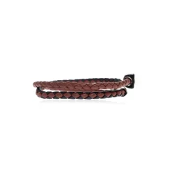 Bracciale in pelle intrecciata