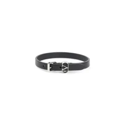 Bracciale in Pelle Nero Accessorio Elegante