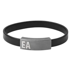 Bracciale Essenziale in Pelle Nera
