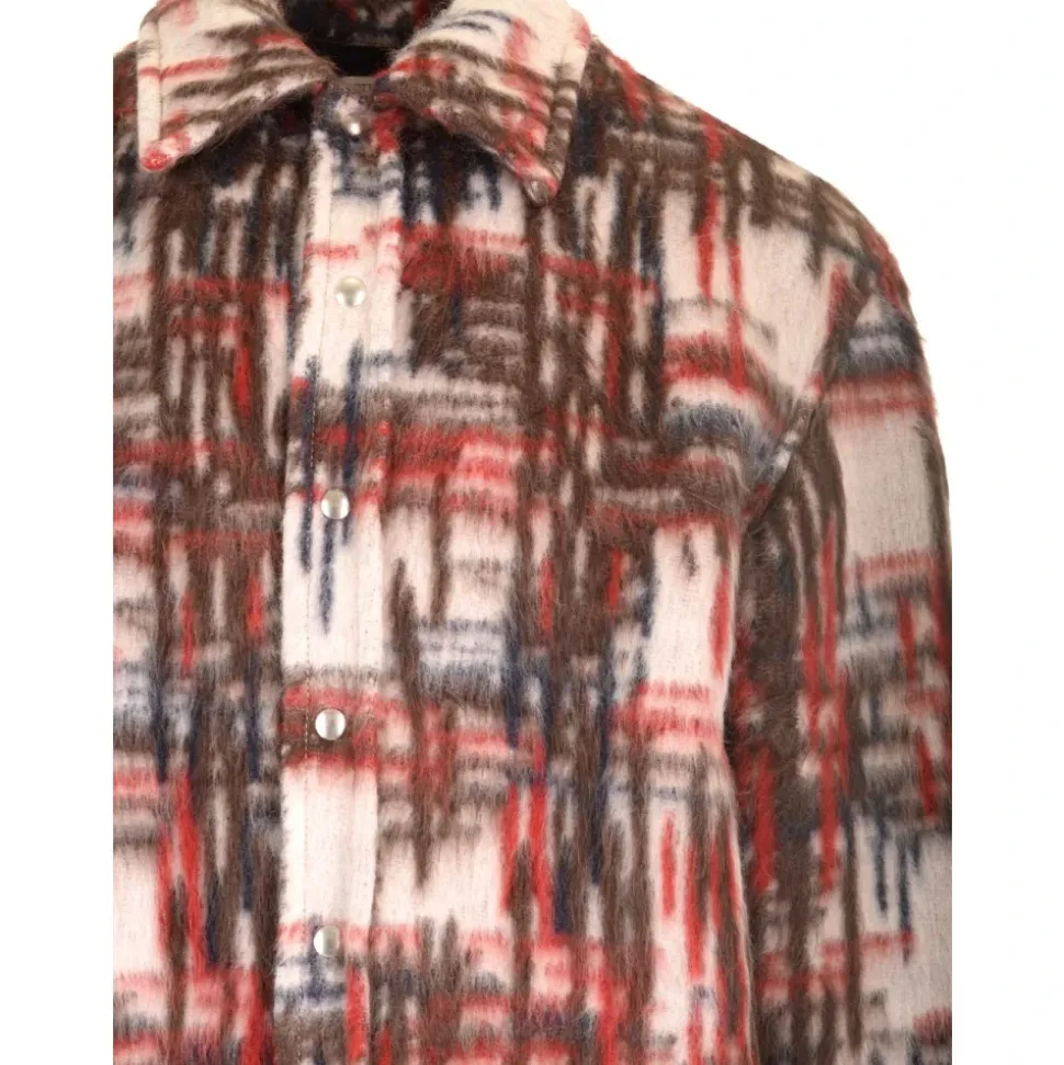 Brushed alpaca overshirt