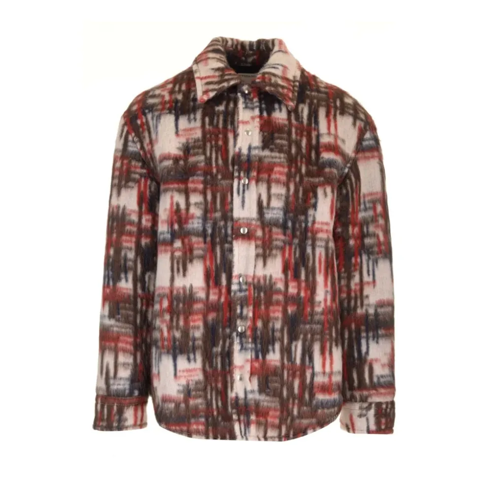 Brushed alpaca overshirt