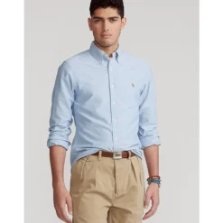 Camicia aderente in cotone Oxford