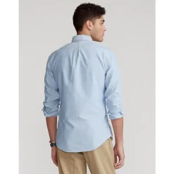 Camicia aderente in cotone Oxford