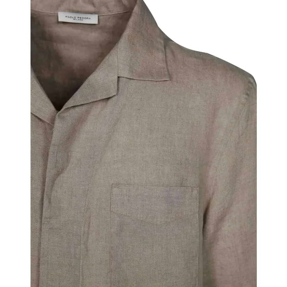 Camicia a maniche corte con taschino