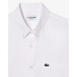 Camicia a Maniche Corte in Lino Bianco