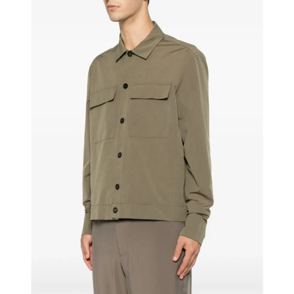 Camicia a maniche lunghe con tasche a patta