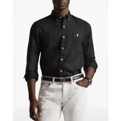 Camicia a maniche lunghe in lino