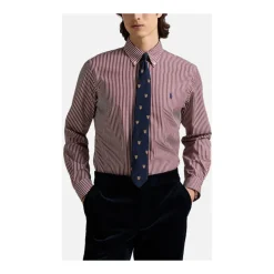 Camicia a Righe Elasticizzata in Popeline