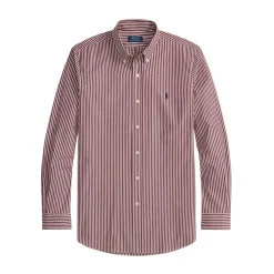 Camicia a Righe Elasticizzata in Popeline