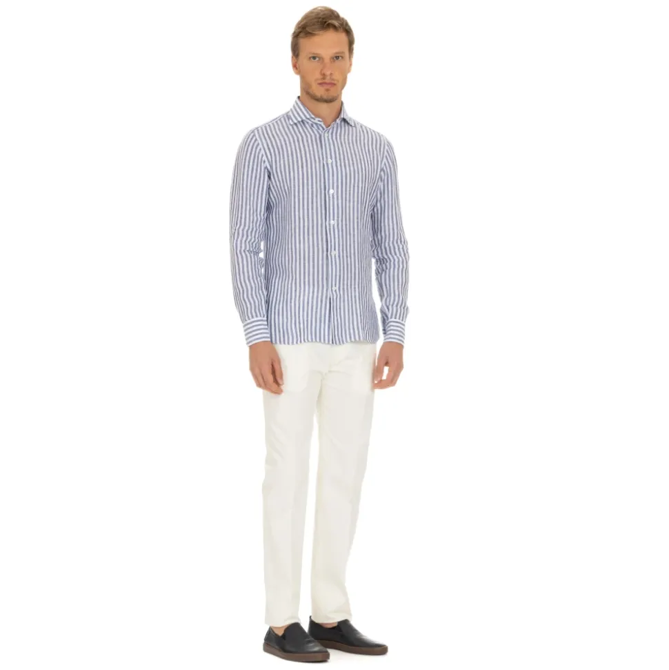 Camicia a Righe in Lino