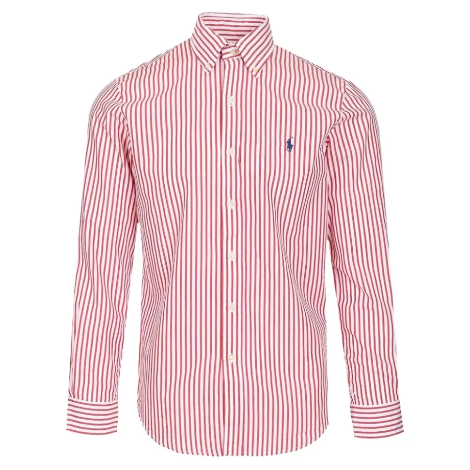 Camicia a righe in popeline Custom Fit