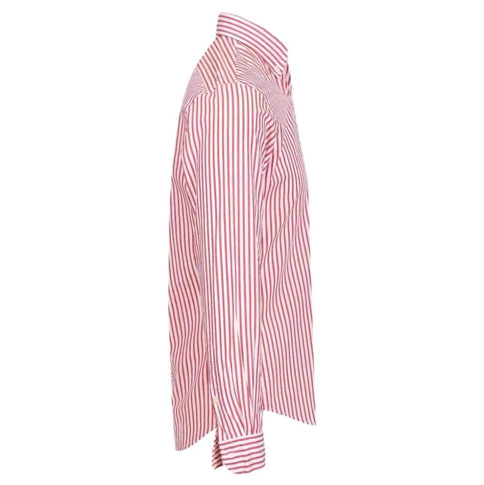 Camicia a righe in popeline Custom Fit