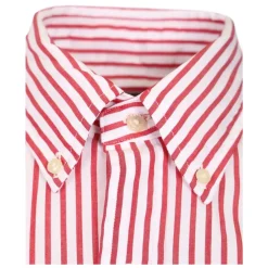 Camicia a righe in popeline Custom Fit
