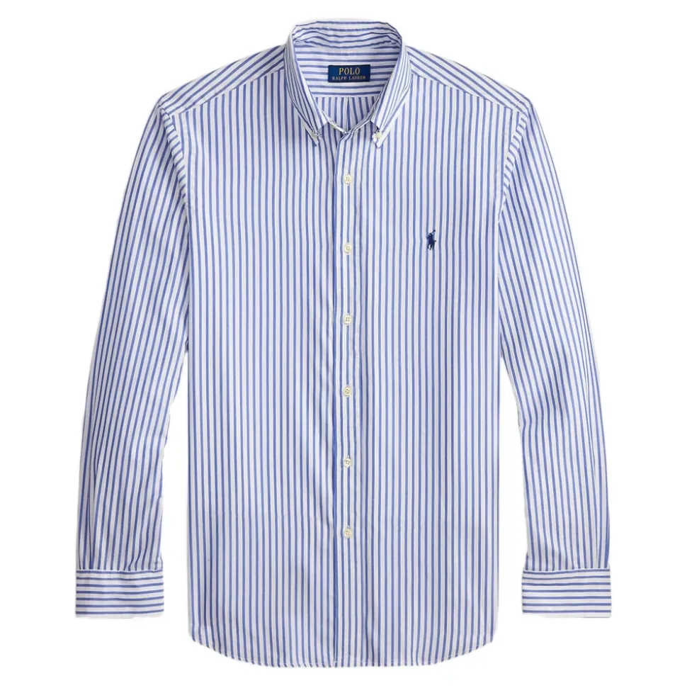 Camicia a righe in popeline custom-fit