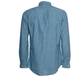 Camicia Chambray con Pony Ricamato