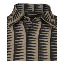 Camicia Comfort-fit con Stampa All-Over in Misto Lyocell