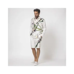 Camicia con Motivo Floreale