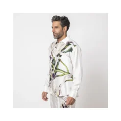Camicia con Motivo Floreale