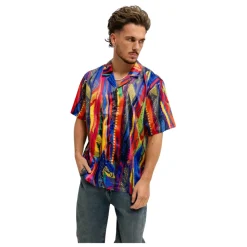 Camicia con stampa a maglia