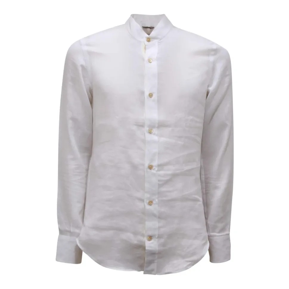 Camicia Coreana in Lino Made in Italy