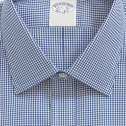 Camicia da Uomo in Cotone, Vestibilità Regolare, Fantasia Gingham con Collo Ainsley