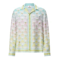 Camicia di seta con motivo