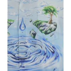 Camicia di Seta con Stampa Grafica