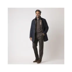 Camicia elasticizzata effetto mélange