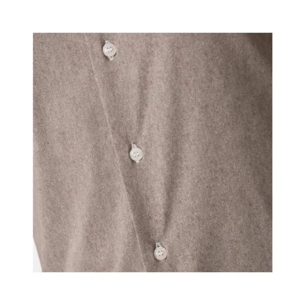 Camicia elasticizzata effetto mélange