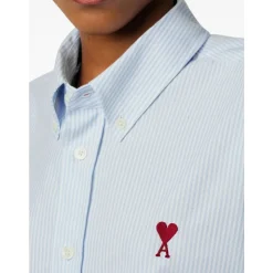 Camicia in Cotone Blu Chiaro AW25