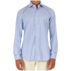 Camicia in Cotone Blu Chiaro Sartoriale