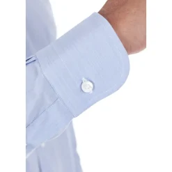 Camicia in Cotone Blu Chiaro Sartoriale