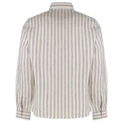 Camicia in lino a righe