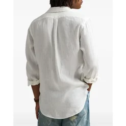 Camicia in Lino Bianco